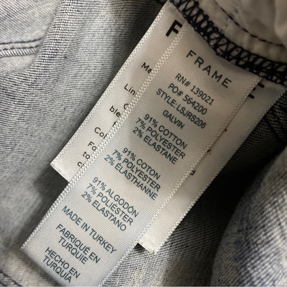 Frame Denim Le Skinny de Jeanne in Galvin Step Hem Size 27 - Picture 7 of 9